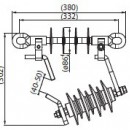 ОПН с искровым промежутком для анкерной опоры - Локус - комплексные поставки для ВОЛС, линий электропередачи, подстанций 