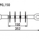 Композитные натяжные изоляторы серии SDI90 - Локус - комплексные поставки для ВОЛС, линий электропередачи, подстанций 